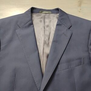 Saks Fifth Avenue Ermenegildo Zegna Cloth 42S Navy Italy Wool Blazer Sport Coat